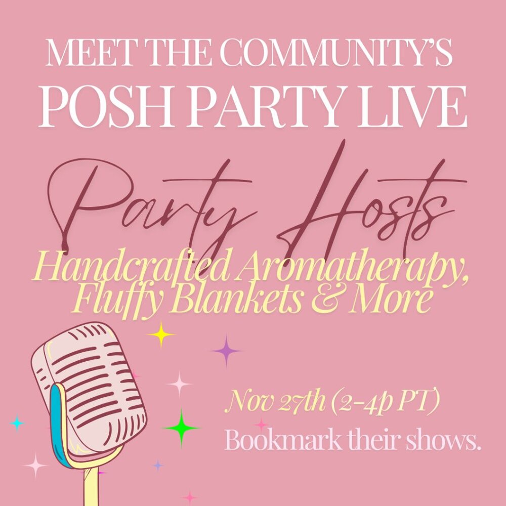 Party Hosts for 11/27: Handcrafted Aromatherapy, Fluffy Blankets, & More